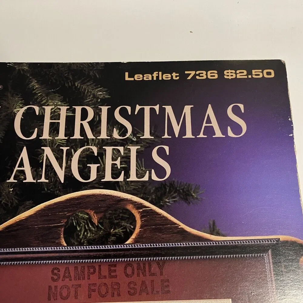 VTG 1989 My Christmas Angels Leisure Arts Leaflet #736 Book 4 Cross Stitch
